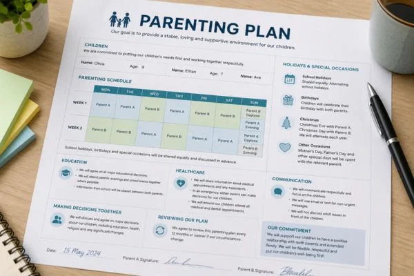 Understand parenting plans South Glamorgan